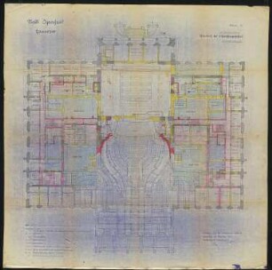 Opernhaus, Hannover: Grundriss 1.Obergeschoss 1:100