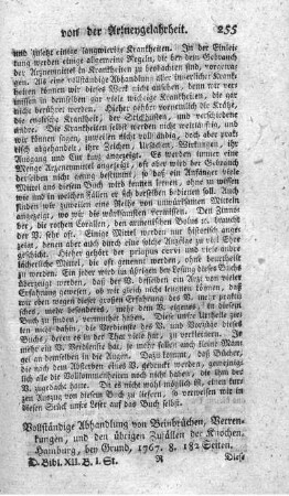 Vollständige Abhandlung von Beinbrüchen, Verrenkungen, und den übrigen Zufällen der Knochen.