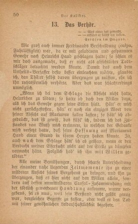 13. Das Verhör
