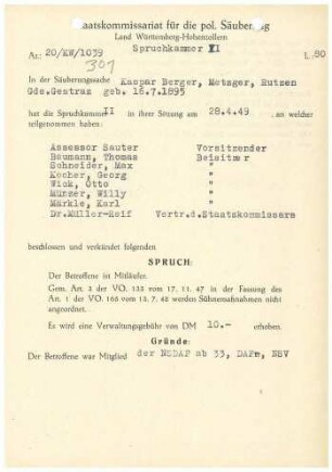 Berger, Kaspar