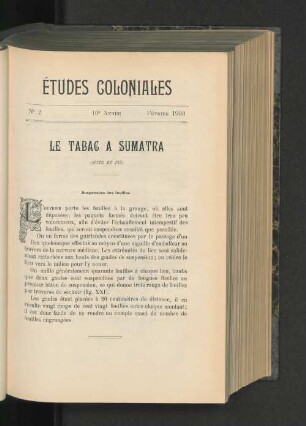 Le Tabac A Sumatra.