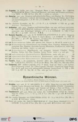 Byzantinische Münzen (Nr. 867-958)