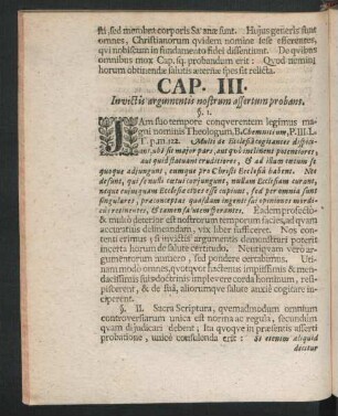 Cap. III. Invictis argumentis nostrum affertum probans.