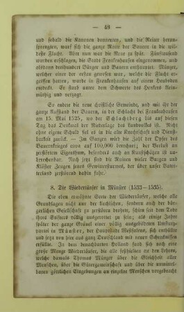 8. Die Wiedertäufer in Münster (1533-1535)