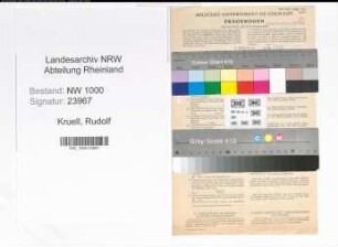 Entnazifizierung Rudolf Kruell, geb. 05.09.1891 (Angestellter)