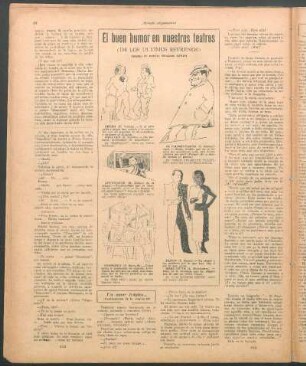 El buen humor en nuestros teatros : (De los últimos estrenos)
