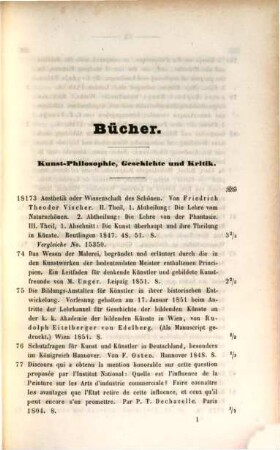Rudolph Weigel's Kunstcatalog. 23. 1851