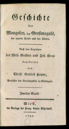 Bd. 24 = [23], Bd. 2: Allgemeine Weltgeschichte