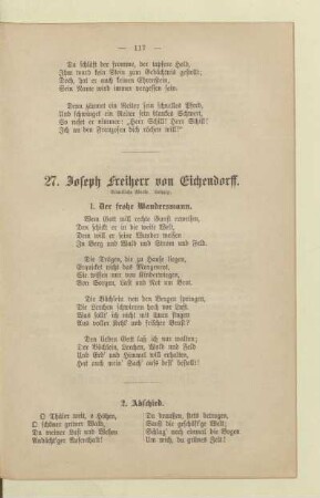 27. Joseph Freiherr von Eichendorff