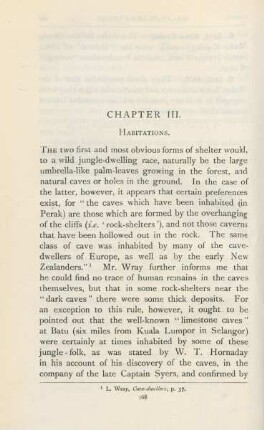 Chapter III. Habitations