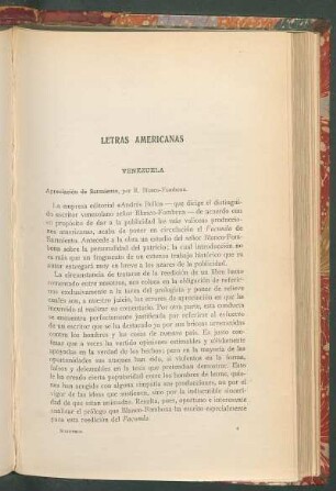 Letras americanas
