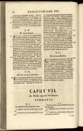 Caput VII. De Modis augendi Majestatem.