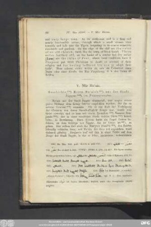 V. Mār Mu'ain.