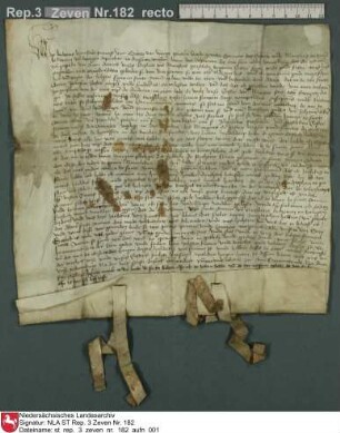 1484, Juli 17 d) Vermächtniß der Conventualinn Alma Dreier zu Zeven an den Altar der heil[igen] Anna im Kloster daselbst Regest: Von Hodenberg, Zevener UB Nr. 149