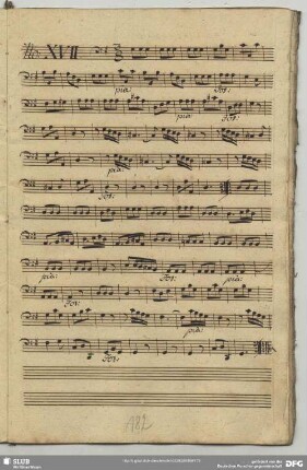 17. Anonymus, Instrumentalstücke, G-Dur