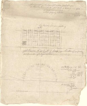 Speeth, Peter; Bauteile und Ornamente - Grundriss, Teilansicht