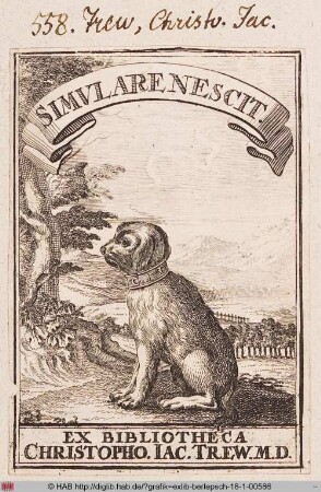 Exlibris des Christoph Jacob Trew