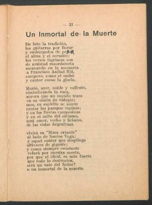 Un inmortal de la muerte