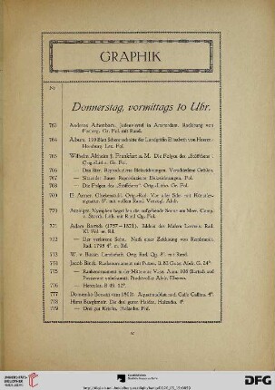 Donnerstag, vormittags 10 Uhr (Nr. 763-926)
