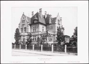 Villa Robert-Schumannstraße, Leipzig: Ansicht (aus: Moderne Neubauten, 4.Jg., 1898ff, hrsg. W. Kick)