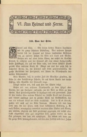 VI. Aus Heimat und Ferne