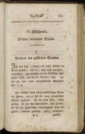 VI. Abschnitt. Pflichten besonderer Stände