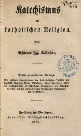 Katechismus der katholischen Religion