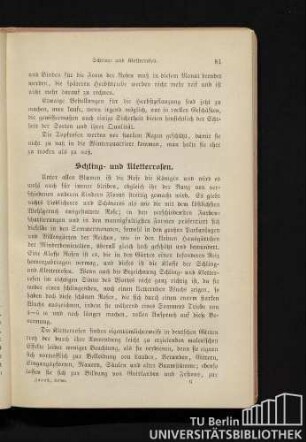 Schling- und Kletterrosen.