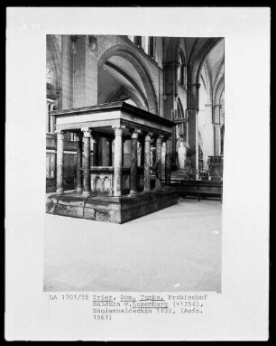 Tumba für Erzbischof Balduin von Luxemburg