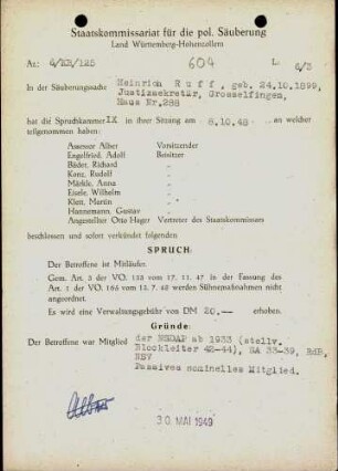 Ruff, Heinrich