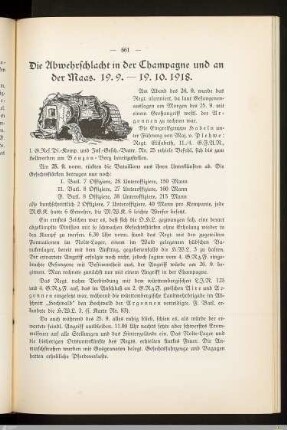Die Abwehrschlacht in der Champagne und an der Maas