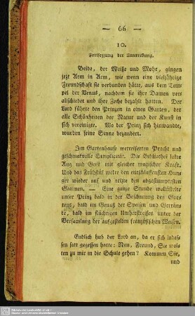 10. Fortsetzung der Unterredung