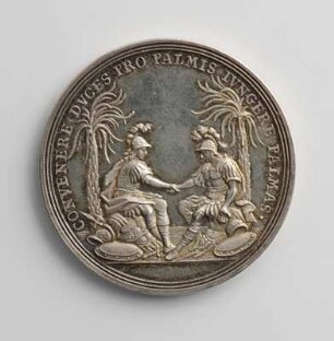 Medaille auf den Frieden von Rastatt 1714