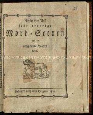 Bericht über diverse Morde