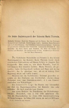 Österreich und Preussen : (1780-1790)