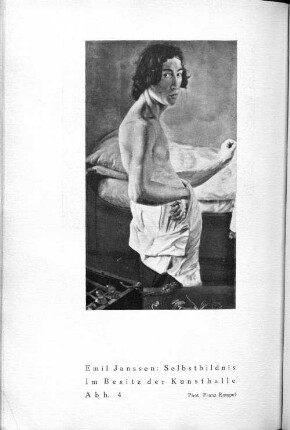 Emil Janssen: Selbstbildnis. Im Besitz der Kunsthalle. Abb. 4