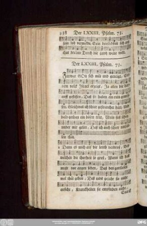 Der LXXIII. Psalm. 73.