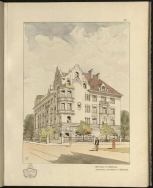 Miethaus in München. Architekt: Sapdach in München.