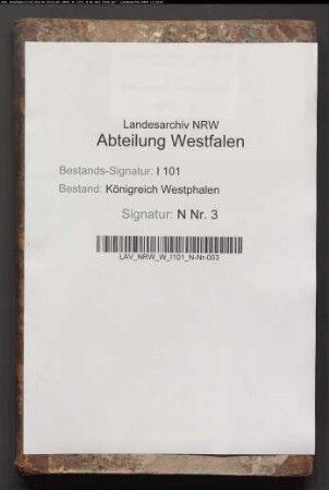 Urkundenregister des Notars Johan Christoph Köchling zu Steinheim für die Kantone Lügde und Steinheim
