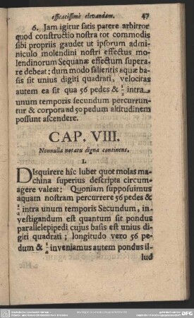 Cap. VIII. Nonnulla notatu digna continens