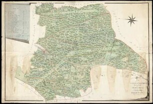 Plan über die im Langensteinbacher Forst und Bann liegende Herrschaftliche und Gemeinds-Waldungen