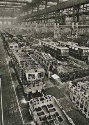 Lokomotivfabrik der Firma Friedrich Krupp AG in Essen