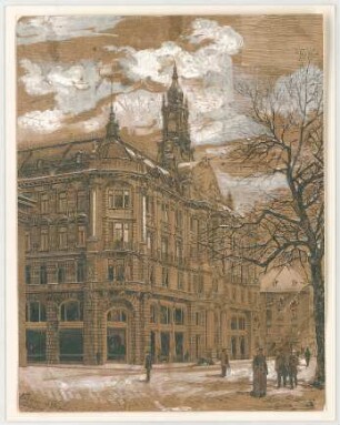 Thiersch, Friedrich von; München; Palais Bernheimer - Perspektive