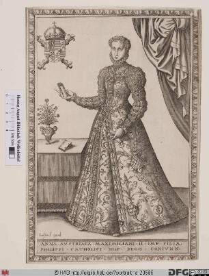 Bildnis Anna, Königin von Spanien, geb. Erzherzogin von Österreich
