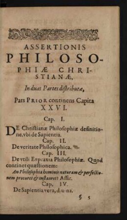 Assertionis Philosophiae Christianae