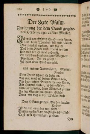 206-217, Der 89. - 92. Psalm