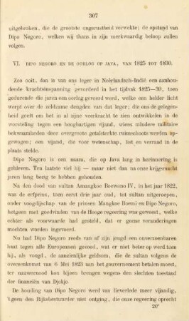 VI. Dipo Negoro en de oorlog op Java, van 1825 tot 1830