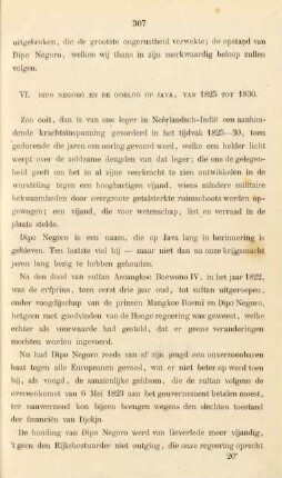 VI. Dipo Negoro en de oorlog op Java, van 1825 tot 1830