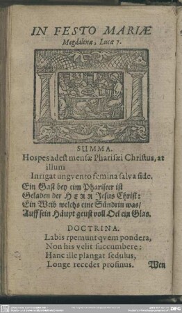 In Festo Mariae Magdalenae, Lucae 7.
