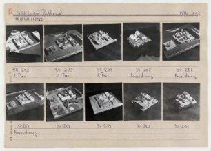 Modell: Wohngebiet Rathausstraße (Nikolaiviertel). Berlin, Mitte, Rathausstraße/Poststraße/Propststraße/Spandauer Straße/Mühlendamm/Molkenmarkt/Am Nußbaum/Nikolaikirchplatz